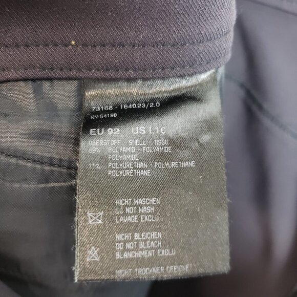 Bogner Slim Leg Pants Black Classic Stretch Center Seam Womens Size 16 - Picture 7 of 8